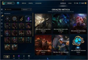 CONTA PLATINA, 121 SKINS, 10 GEMAS - League of Legends LOL