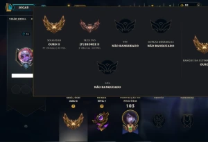 Ouro 2 com 60 Champs e 21 Skins ( MAIN ADC )
