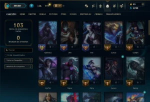 Ouro 2 com 60 Champs e 21 Skins ( MAIN ADC ) - League of Legends LOL