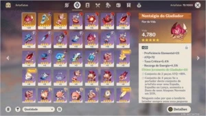 Conta AR36 possui 5 cinco estrelas - Genshin Impact