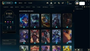 Platina 4, 1161 skins, CONTA TOP !!!!!! - League of Legends LOL