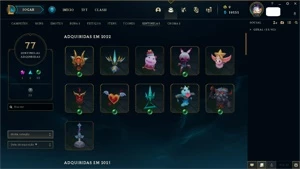 Platina 4, 1161 skins, CONTA TOP !!!!!! - League of Legends LOL