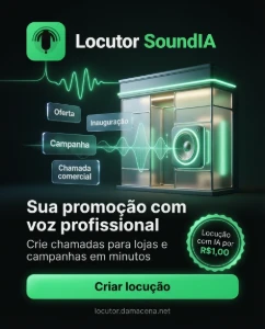 Locução Profissional para Vender Mais com a SoundIA! - Sites, Lojas e Sistemas Prontos Sites e Scripts