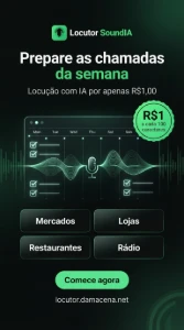 Locução Profissional para Vender Mais com a SoundIA! - Sites, Lojas e Sistemas Prontos Sites e Scripts