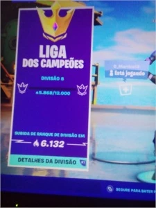Conta fortnite Liga dos Campeões