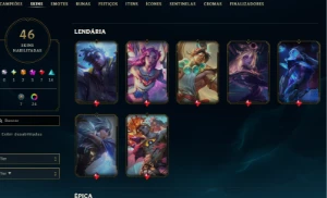 Vendo Conta Viego Skin Exaltada E Skins Prestigio Zed/Sett/K - League of Legends LOL
