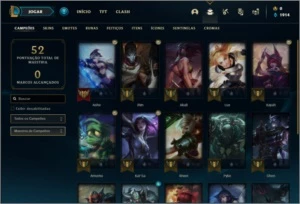 Conta prata 4 com 10 skins e 20 champs - League of Legends LOL