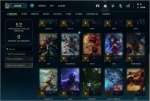 Conta prata 4 com 10 skins e 20 champs - League of Legends LOL