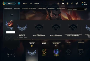 Conta prata 3 com 32 Champs e 19 Skins + 400 RP - League of Legends LOL