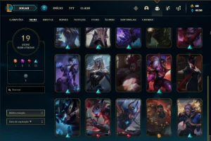 Conta prata 3 com 32 Champs e 19 Skins + 400 RP - League of Legends LOL