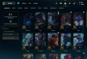 Conta prata 3 com 32 Champs e 19 Skins + 400 RP - League of Legends LOL