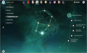 Conta com 10x5* + 4x5* armas, alloy e constelações 5* - Genshin Impact