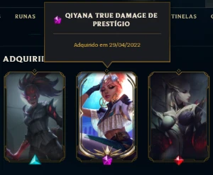 Smurf lol - Qiyana True Damage Edição Prestigio - League of Legends