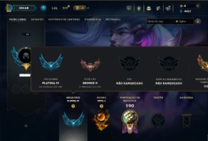 Platina 4 com 90 Champs e 32 Skins