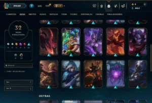 Platina 4 com 90 Champs e 32 Skins - League of Legends LOL