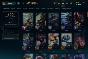 Platina 4 com 90 Champs e 32 Skins - League of Legends LOL