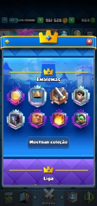 Clash Royale +6 anos, 90% Full, +7500 troféus, nível maximo