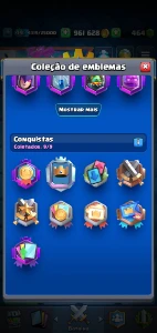 Clash Royale +6 anos, 90% Full, +7500 troféus, nível maximo