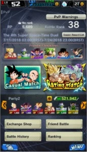 Conta Dragon Ball Legends Muito Boa
