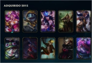LEVEL 40 UNRANKED, +44 CHAMP, +24 SKINS, +EMOTE DEFENSOR - League of Legends LOL