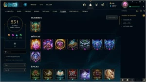 Conta DIAMANTE 1 LOL - League of Legends