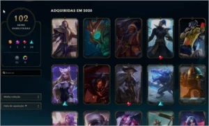 Conta lol diamante 2 102 skins faltando 16 champions - League of Legends