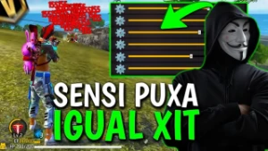 Free Fire Sensibilidade Mobile igual Regedit/Emulador