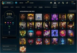 PLATINA 3 - 83 SKINS - 5 CAMPEÕES PARA TER TODOS - League of Legends LOL