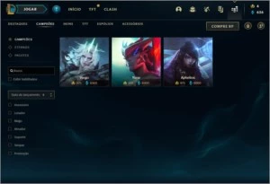 PLATINA 3 - 83 SKINS - 5 CAMPEÕES PARA TER TODOS - League of Legends LOL