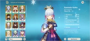 Genshin impact Ganyu + Amos e Ayaka + Cortadora da Neblina R