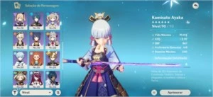 Genshin impact Ganyu + Amos e Ayaka + Cortadora da Neblina R