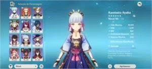 Genshin impact Ganyu + Amos e Ayaka + Cortadora da Neblina R