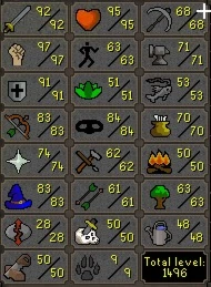 Vendendo ótimo main pra pvm e pk osrs 117 cbt