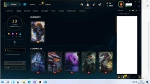 CONTA GOLD 4 - League of Legends LOL