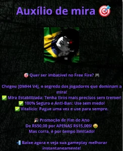 Auxílio de mira FF,Apk injector 100% antiban - Free Fire