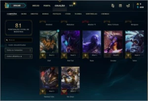 Conta diamante 4 s10 smurf 78% wr - League of Legends LOL