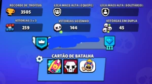 Conta 24 Brawlers com domínio e acessorio | emoje raro | 3.5 - Brawl Stars