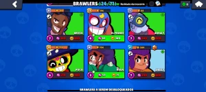 Conta 24 Brawlers com domínio e acessorio | emoje raro | 3.5 - Brawl Stars