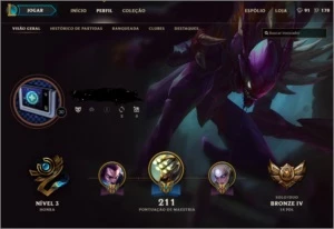 Conta para smurfar com muita skin boa - League of Legends LOL