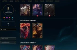 Conta de lol, champs skins e mais. - League of Legends