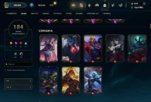 Fullacesso - Conta De 2017 - 184 Skins - Level 337 - 153 Cam - League of Legends LOL