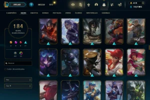 Fullacesso - Conta De 2017 - 184 Skins - Level 337 - 153 Cam - League of Legends LOL