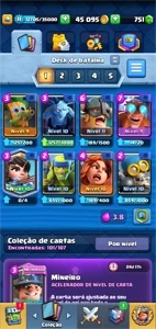 Vendo CV10 quase Full+ conta muito boa do Clash Royale arena - Clash of Clans