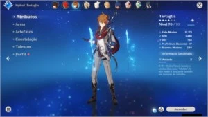 conta genshin impact AMERICA com 2 T5 AR42