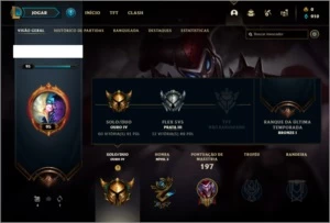 Conta ouro 4 com 17 skins e 45 champs - League of Legends LOL