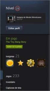 Conta Steam LVL 23