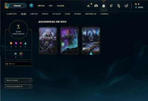 Conta diamante 4 com 25 Champs e 3 Skins + 2 Fragmentos - League of Legends LOL