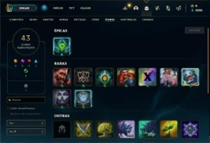 Conta diamante 4 com 25 Champs e 3 Skins + 2 Fragmentos - League of Legends LOL