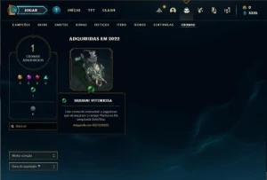 Conta diamante 4 com 25 Champs e 3 Skins + 2 Fragmentos - League of Legends LOL