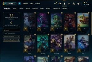 Conta diamante 4 com 25 Champs e 3 Skins + 2 Fragmentos - League of Legends LOL